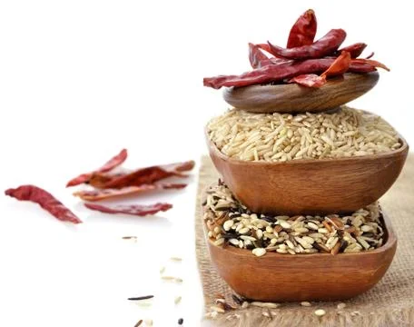 Rice assortment Stock Photos