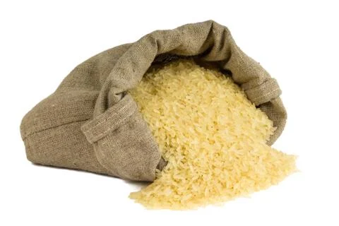 The rice in the bag Stock Photos
