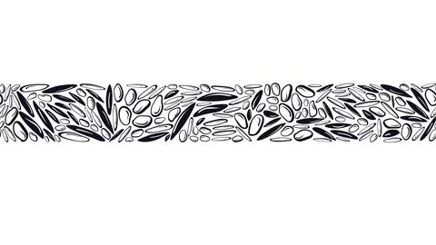 Rice band, seamless pattern. Vector texture seed Stock Illustration