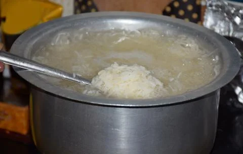 Rice Boiling 스톡 사진
