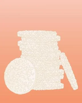 Rice cakes Stock Illustration