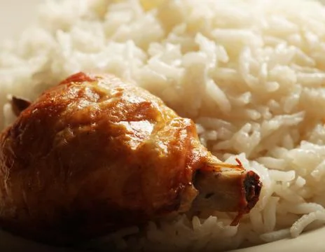 Rice with chicken Stock Photos