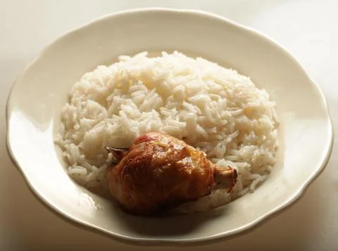 Rice with chiken Stock Photos