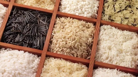 RICE IN CLOSE UP MACRO TRACKING SHOT OVERHEAD Vidéo 62231579