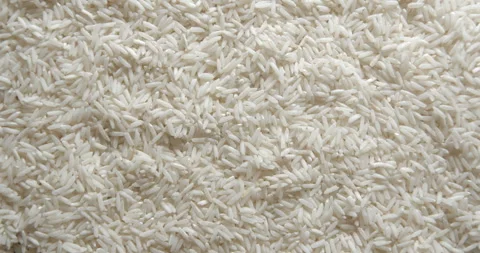 Rice close up studio shot over rotating Stock-Footage 324844332