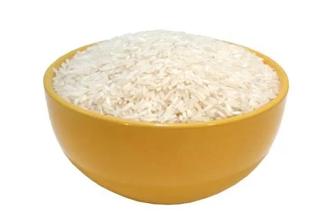 Rice closeup on white background Stock Photos