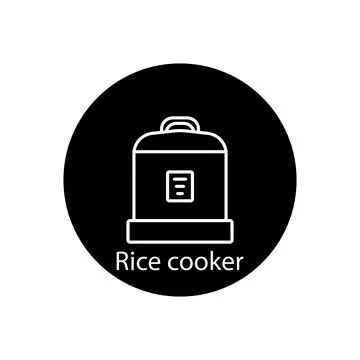 Rice cooker icon vector Ilustración de archivo