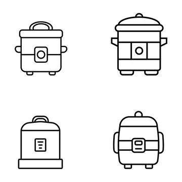 Rice cooker icon vector Stock Illustration