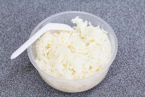 Rice in the cup. Stock Photos