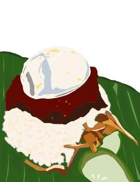 Rice dish Illustrazione stock