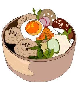 Rice dish Stock Illustration