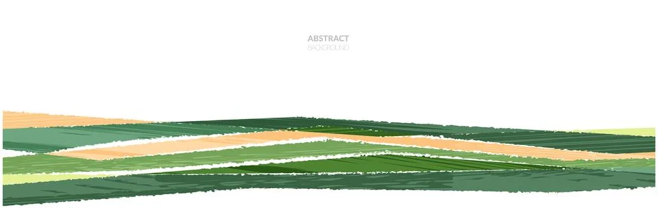 Rice field collage pattern or abstract agriculture vector background with Illustrazione stock
