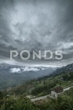 Rice field terraces. Sapa Vietnam Stock Photos