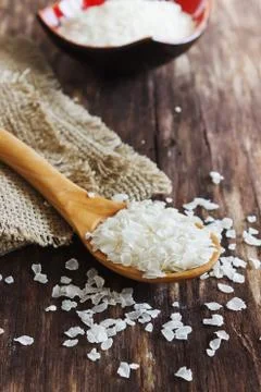 Rice flakes Stock Photos