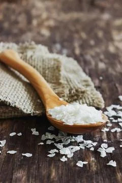 Rice flakes Stock Photos