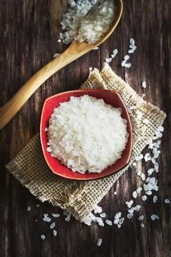Rice flakes Stock Photos