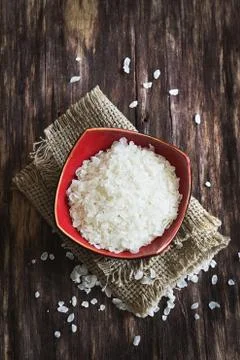 Rice flakes Stock Photos