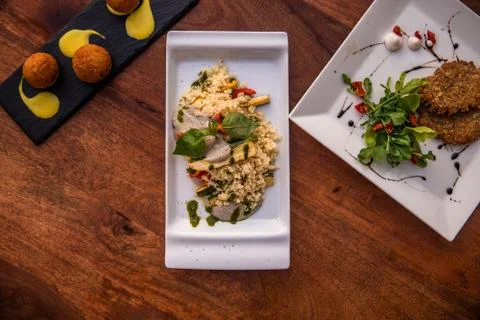 Rice flay lay Stock Photos