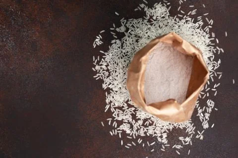 Rice flour Stock Photos
