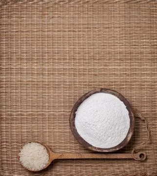 Rice flour Stock Photos