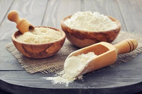 Rice flour Stock Photos