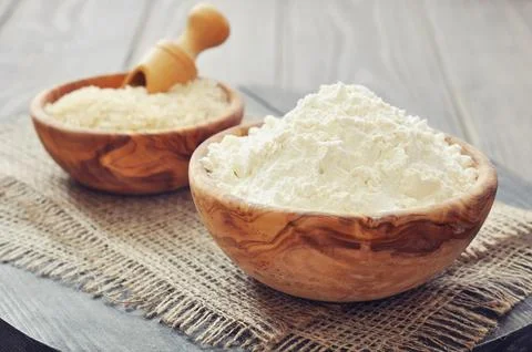 Rice flour Stock Photos