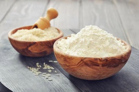 Rice flour Foto stock
