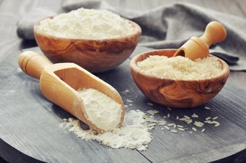 Rice flour Stock Photos