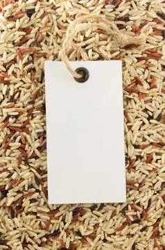 Rice grain as background Stock Photos