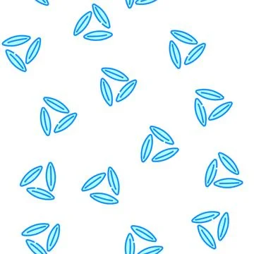 Rice grain healthy vector seamless pattern Stock Illustration