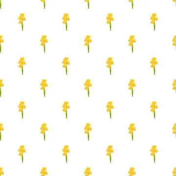 Rice grain pattern forming seamless background texture Stock Illustration