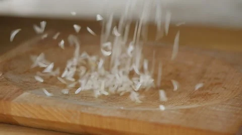 Rice grains falling in slow motion Stock Footage 49097606