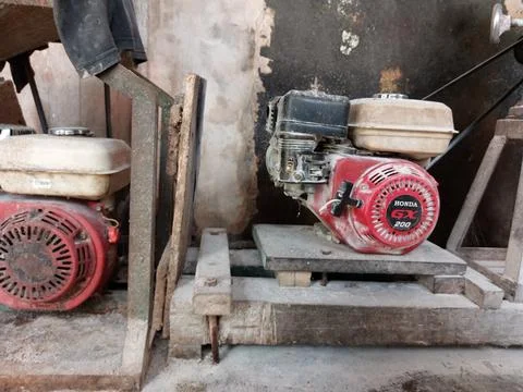 Rice grinding machine Stock Photos