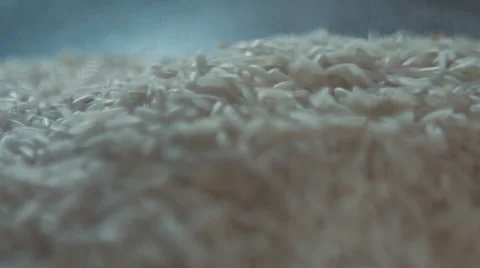 Rice in Large Jar Stock Footage 50385319
