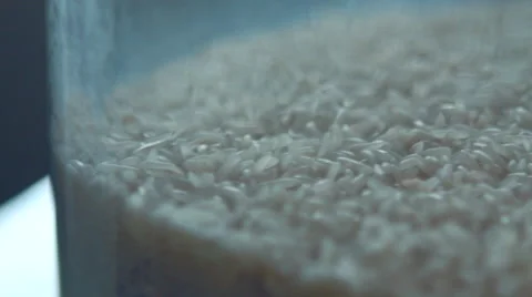 Rice in Large Jar Video stock 50385759