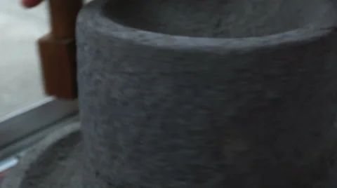 Rice milling stone Stock Footage 52930589