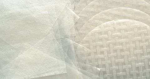 Rice paper background. Top view, table spin. Stock Footage 280436151