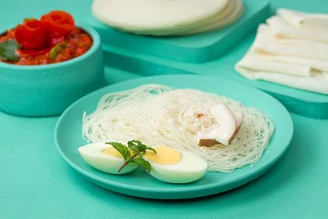 Rice Pathiri and Ideyappam Stock Photos