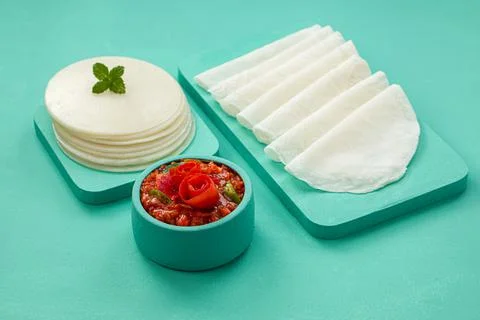 Rice pathiri Foto stock