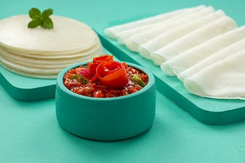 Rice pathiri Stock Photos