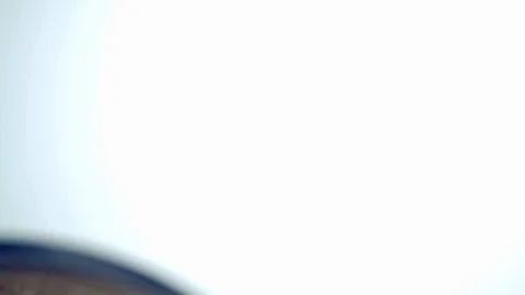 Rice on a plate on the white Stock Footage 100936810