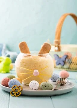 Rice pudding dessert 스톡 사진