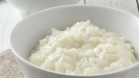 Rice pudding Stock Footage 76312347