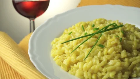 Rice with saffron Video stock 87321972