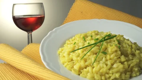 Rice with saffron Video stock 87321973