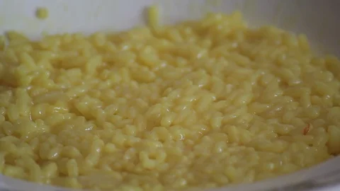 Rice with saffron Stock Footage 128780327