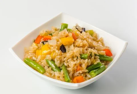 Rice salad with vegetables Stock Photos