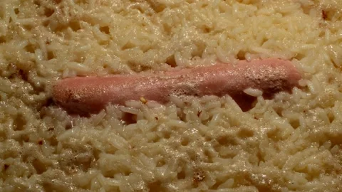 Rice with sausage Stock Footage 271597669