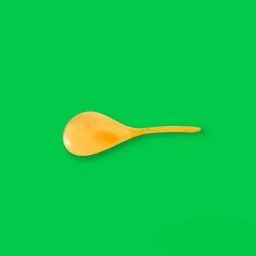 Rice scoop with plastic material Stock Photos