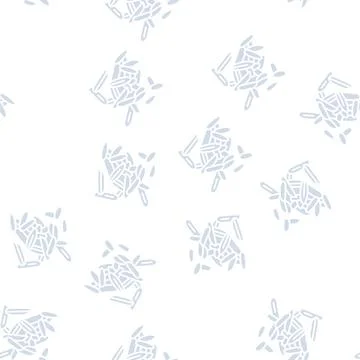 Rice seed glyph seamless pattern Stock Illustration